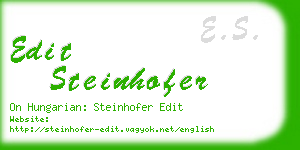 edit steinhofer business card